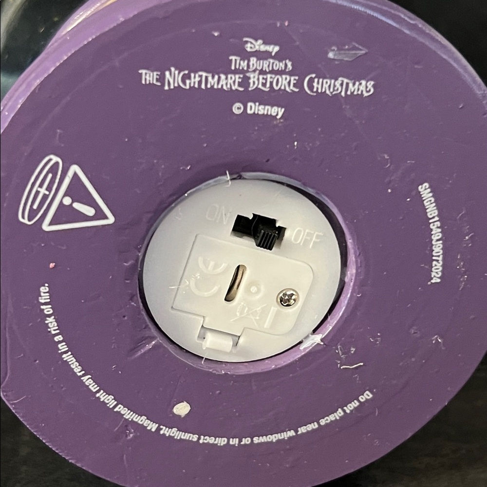 Nightmare Before Christmas Snow Globe – Purple Sally & Jack Design - Picture 4 of 4
